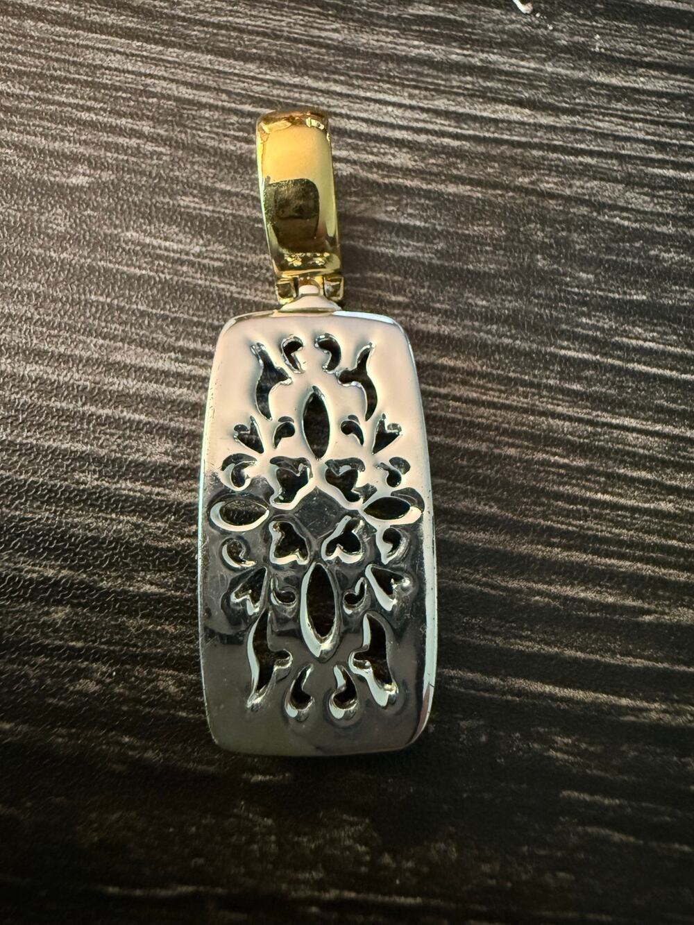 Premier Designs Silver and Gold North South Pendant